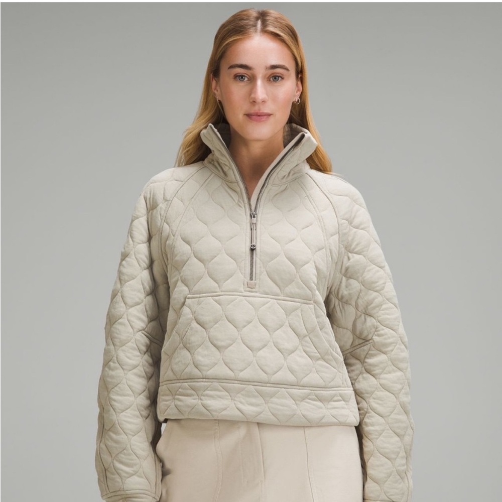Lululemon Scuba Oversized Quilted Half Zip M/L